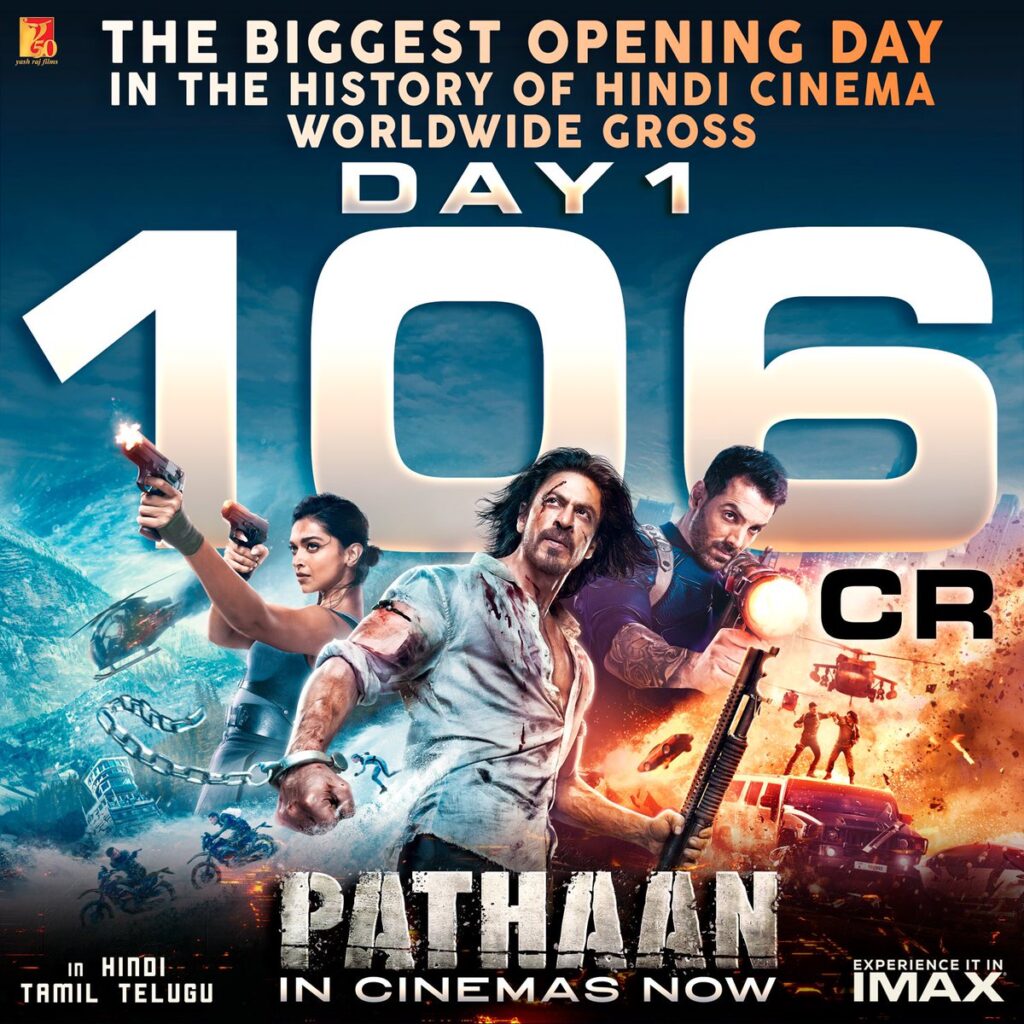 Pathaan Box Office collection Day 1