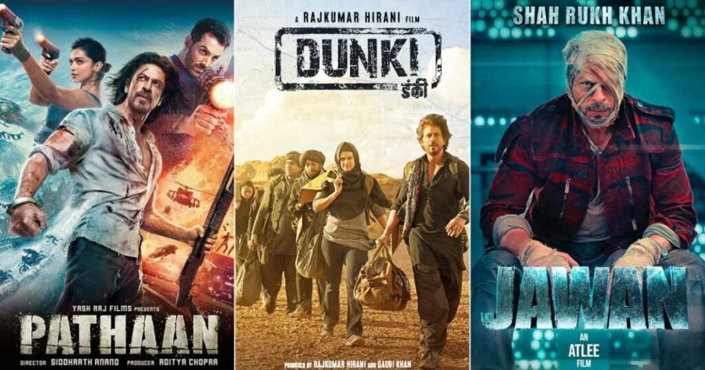 Dunki vs Pathaan vs Jawan Box Office collection